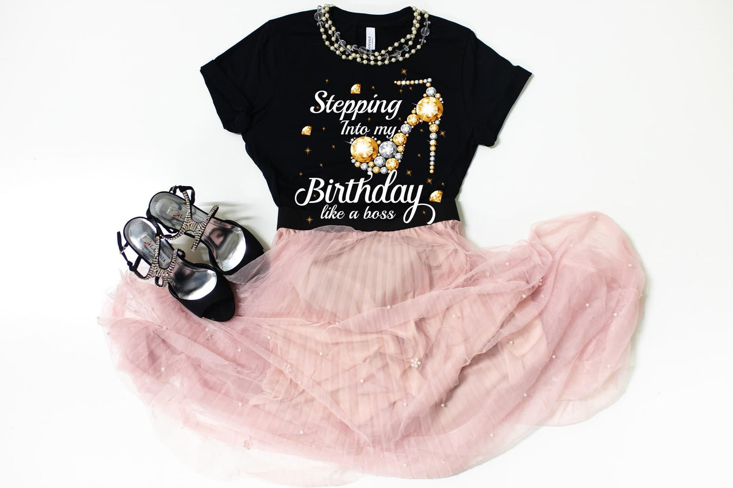 Diva’s Designs 252 Stepping Birthday Tee