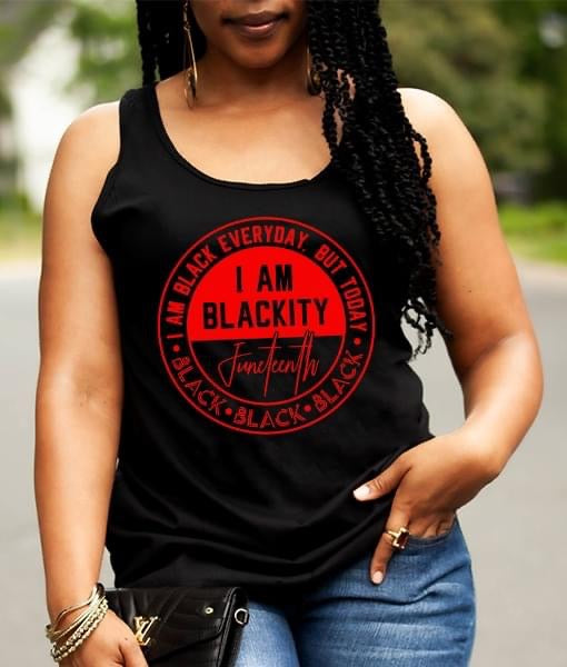 Diva’s Designs 252 Juneteenth Blackity Black Tee or Tank SALE